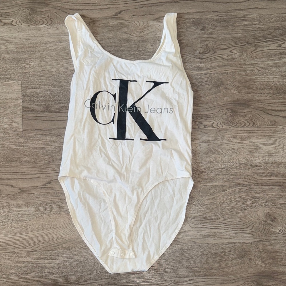 Calvin Klein White One Piece